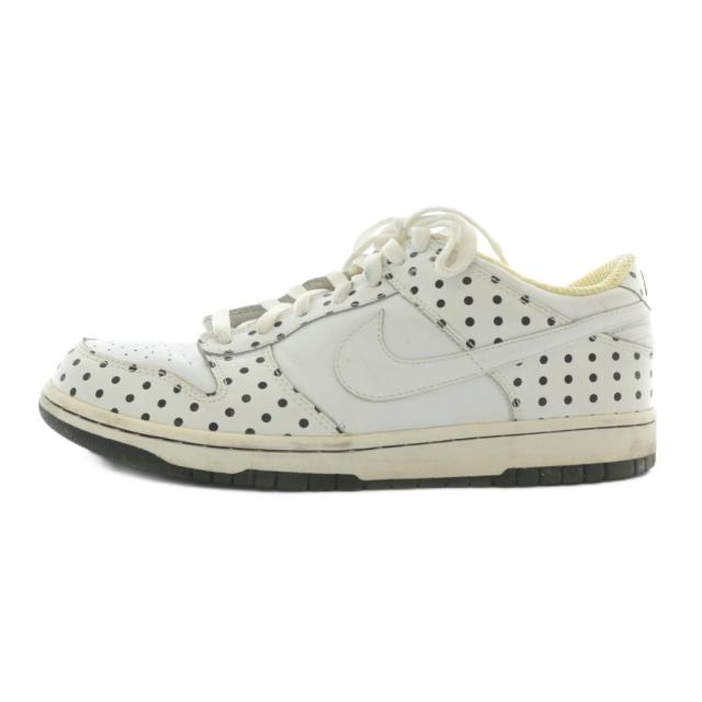 【中古】NIKE Dunk Low Pro Polka Dot スニーカー レザー ローカット 水玉 ドット柄 US10 28cm 白 黒 314886-111