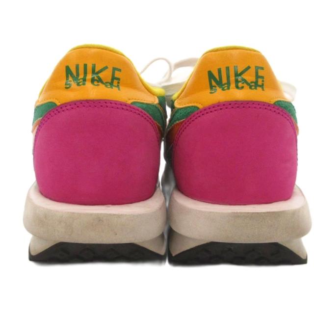 【中古】ナイキ NIKE × サカイ sacai ワッフル グリーン スニーカー シューズ メッシュ スエード 26.5cm