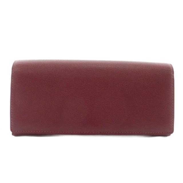 【中古】未使用品 土屋鞄製造所 土屋鞄 長財布 二つ折り レザー 赤 レッド /XZ ■GY18 レディース