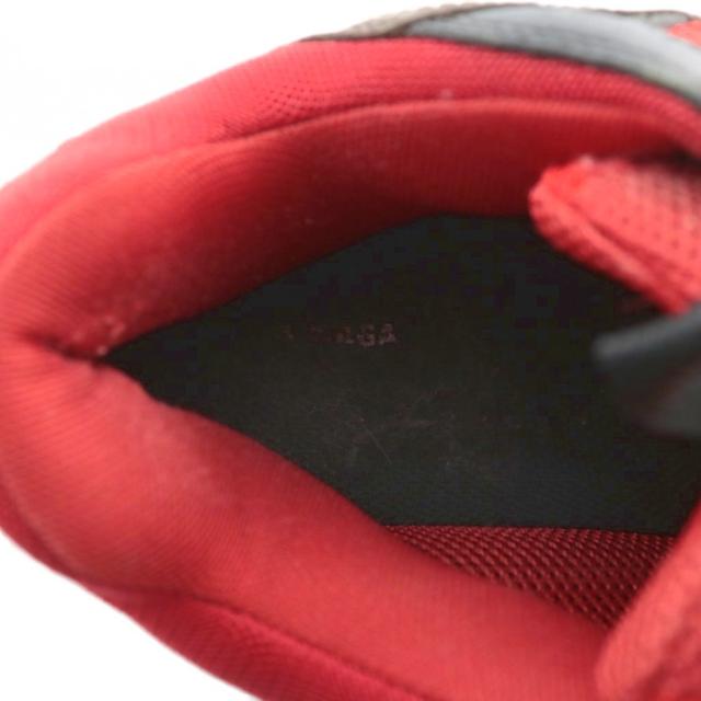 【中古】バレンシアガ BALENCIAGA TRIPLE S スニーカー レザー メッシュ ローカット ロゴ 40 26.5cm 黒 赤 516440