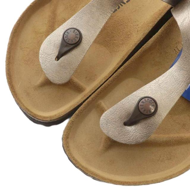 【中古】未使用品 BIRKENSTOCK Gizeh サンダル トング レザー オープントゥ ベルト ロゴ 39 25cm 茶色 1016144_2