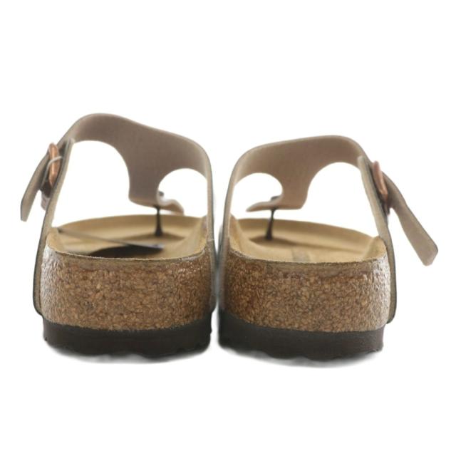 【中古】未使用品 BIRKENSTOCK Gizeh サンダル トング レザー オープントゥ ベルト ロゴ 39 25cm 茶色 1016144_4