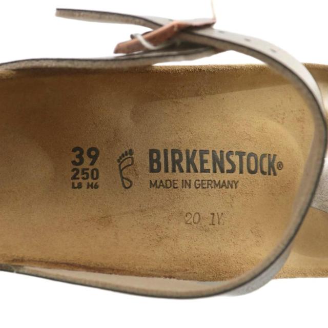 【中古】未使用品 BIRKENSTOCK Gizeh サンダル トング レザー オープントゥ ベルト ロゴ 39 25cm 茶色 1016144_6