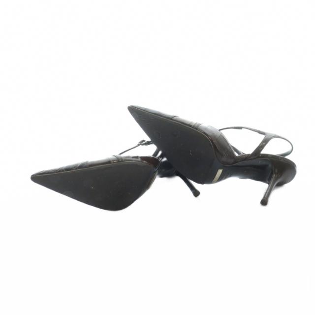 【中古】ドルチェ&ガッバーナ ドルガバ DOLCE&GABBANA パンプス ポインテッドトゥ ハイヒール レザー 35.5 22.5cm