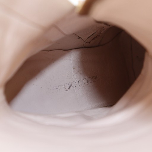 【中古】セルジオロッシ Sergio rossi ロングブーツ レザー ポインテッドトゥ 34.5 22.5cm 茶 ブラウン ■GY17 /MQ