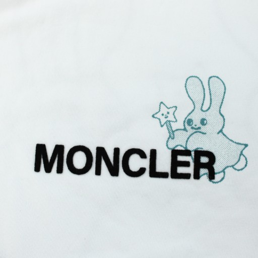 【中古】モンクレール フラグメント 25SS Tシャツ 半袖 L 白 ホワイト カートゥーンスタイル バックプリント L メンズ 中古】モンクレール フラグメント 25SS Tシャツ 半袖 L 白 ホワイト