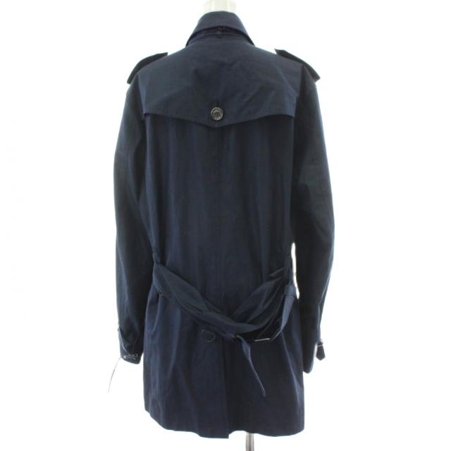 中古】バーバリー BURBERRY トレンチコート M ネイビー 紺色 ダブル  