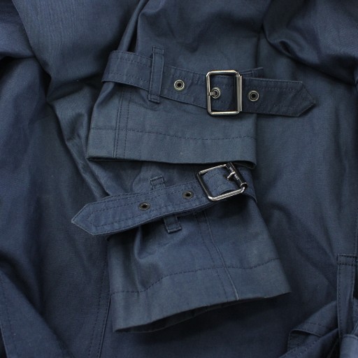 中古】バーバリー BURBERRY トレンチコート M ネイビー 紺色 ダブル  