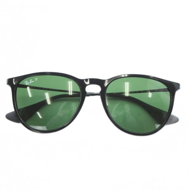 【中古】レイバン RAY BAN ERIKA 眼鏡 サングラス セルフレーム カラーレンズ ボストン ロゴ 54□18-145 黒 RB4171