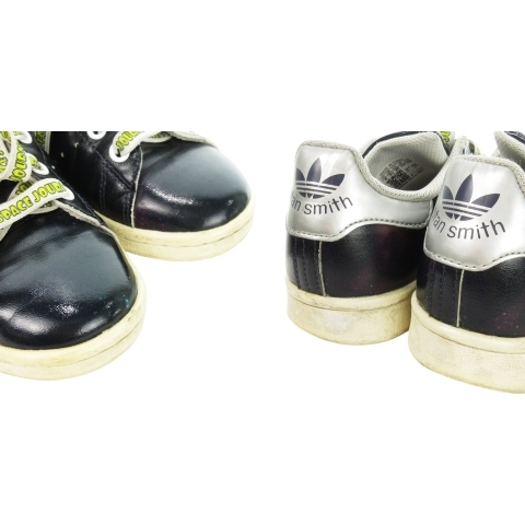 【中古】ディズニー × アディダスオリジナルス "SPACE JOURNEY" SUPRESTAR & STAN SMITH スニーカー 22.0cm 紺