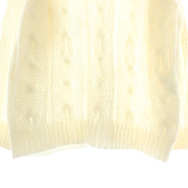 【中古】CELINE 22AW エディ期 ボクシーアランセーター ニット モヘア ウール混 長袖 クルーネック L 白 2A99Z586S_6