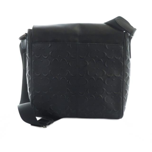 【中古】コーチ COACH F73340 ショルダーバッグ 斜めがけ レザー ロゴ 黒 ブラック ■GY18 /MQ レディース