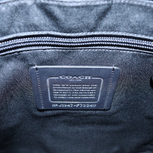 【中古】コーチ COACH F73340 ショルダーバッグ 斜めがけ レザー ロゴ 黒 ブラック ■GY18 /MQ レディース