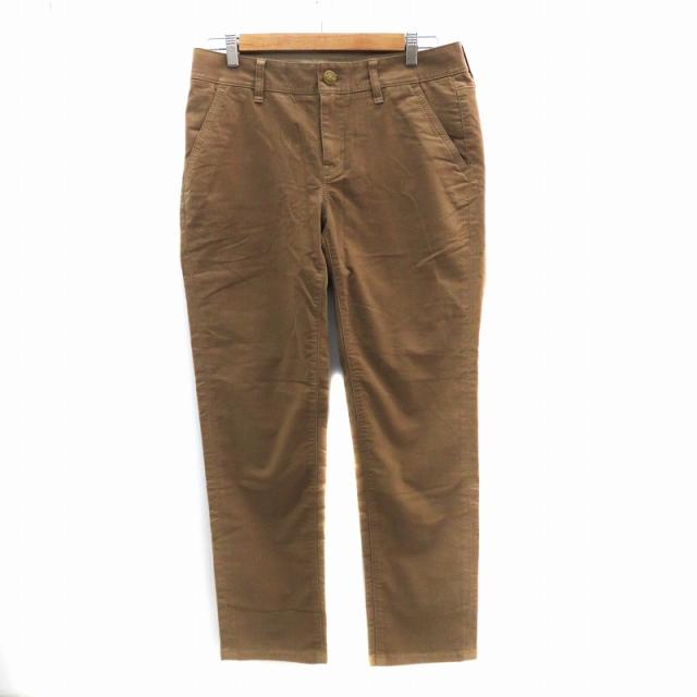【中古】未使用品 バーバリー ロンドン BURBERRY LONDON スリムパンツ ロング丈 44 XS 茶色 ブラウン ■GY11 メンズ