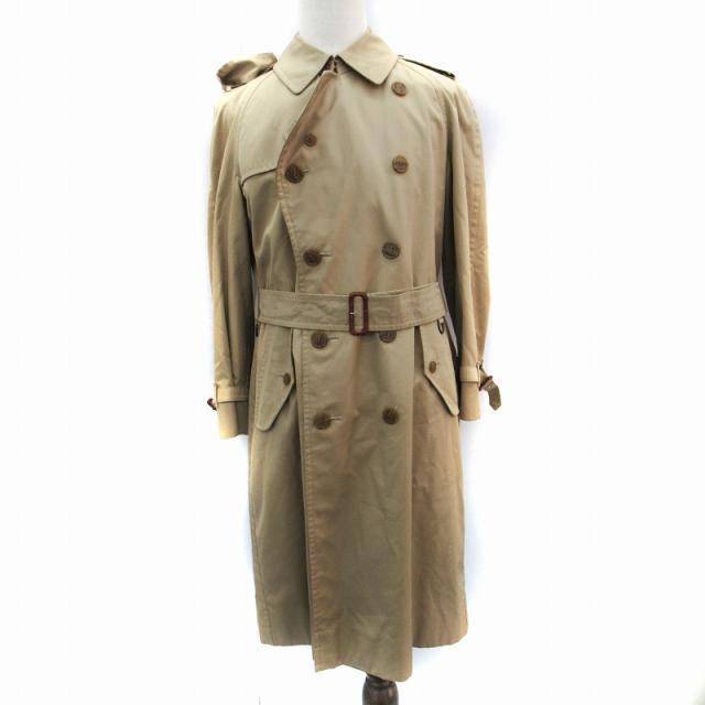 【中古】バーバリーズ Burberrys トレンチコート ロング丈 ベージュ WR083-902-43 /SM4 ■GY18 メンズ