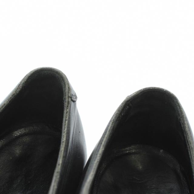 【中古】DOLCE&GABBANA ビジネスシューズ ドレス 革靴 レザー ポインテッドトゥ レースアップ 5.5 24.5cm 黒