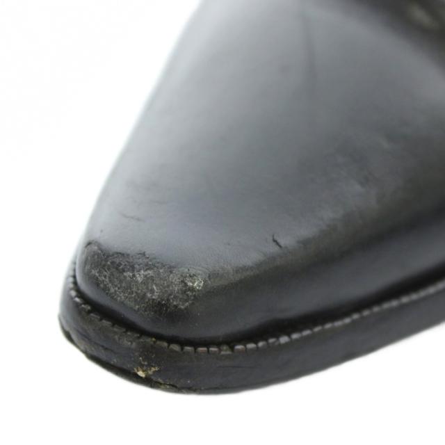 【中古】DOLCE&GABBANA ビジネスシューズ ドレス 革靴 レザー ポインテッドトゥ レースアップ 5.5 24.5cm 黒