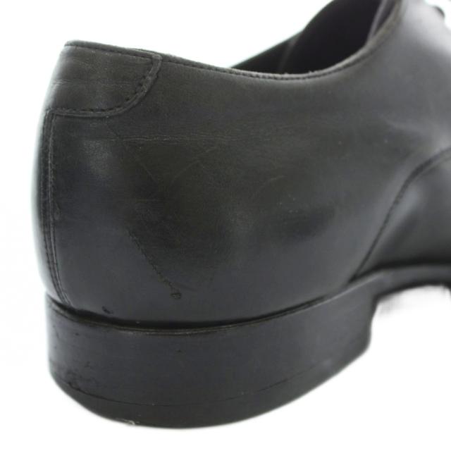 【中古】DOLCE&GABBANA ビジネスシューズ ドレス 革靴 レザー ポインテッドトゥ レースアップ 5.5 24.5cm 黒