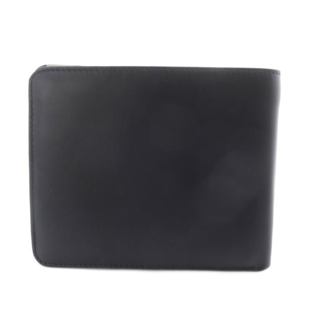 【中古】エステーデュポン S.T.DUPONT 二つ折り財布 レザー ロゴ 黒 ブラック /SR ■GY18 メンズ