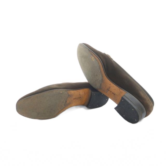 【中古】サルヴァトーレフェラガモ Salvatore Ferragamo パンプス ロゴ スエード ガンチーニ 5.5 22.5cm 茶