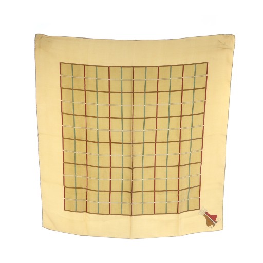 【中古】バーバリー BURBERRY 大判スカーフ ストール ロゴ チェック 茶 ブラウン ■GY18 /MQ レディース
