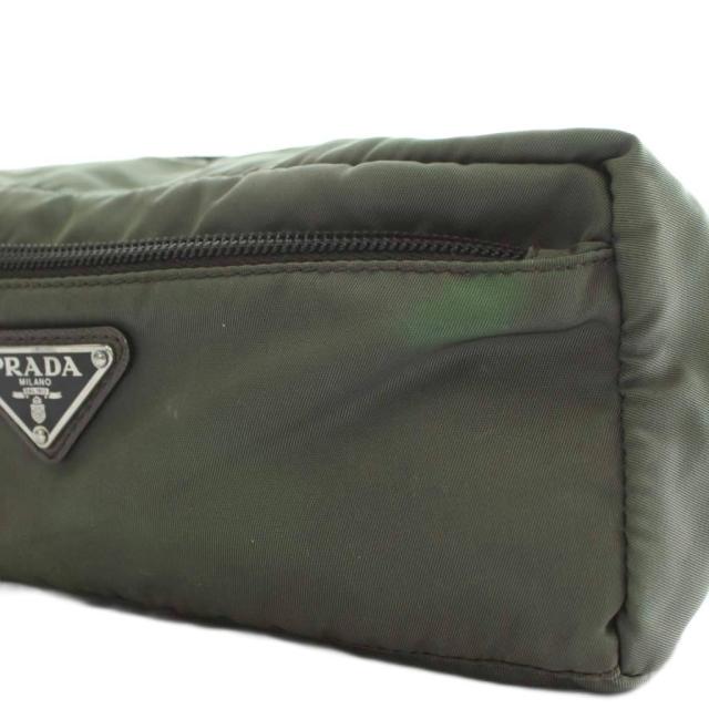 中古】プラダ PRADA ポーチ 化粧ポーチ ナイロン トライアングルロゴ
