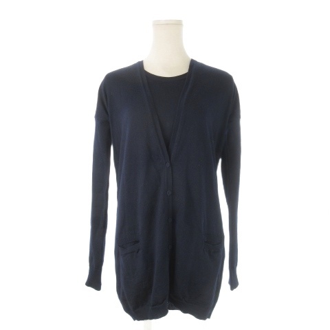 【中古】マックス&コー MAX&CO. アンサンブル カーディガン ニット M 紺 ネイビー /CK15 ■GY17 レディース