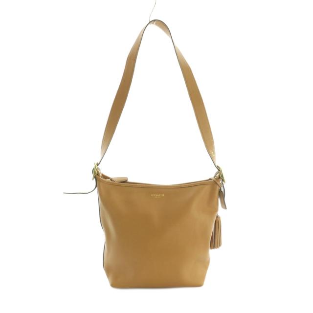 【中古】コーチ COACH ショルダーバッグ レザー ロゴ ベージュ 19889 /MI ■GY18 レディース