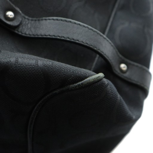 【中古】サルヴァトーレフェラガモ Salvatore Ferragamo トートバッグ ハンド AU-21/7859 キャンバス レザー