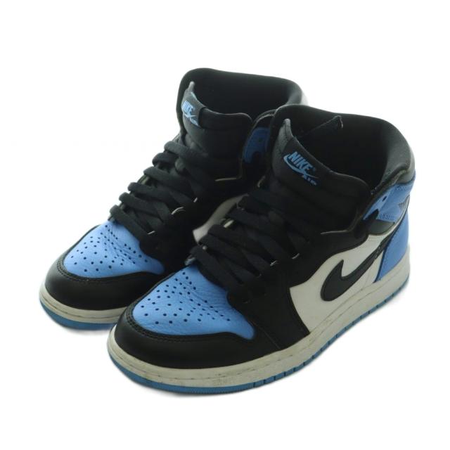 【中古】ナイキ NIKE スニーカー シューズ US5 23.5cm 青 ブルー 白 ホワイト 黒 ブラック DZ5485-400 /AQ ■OS