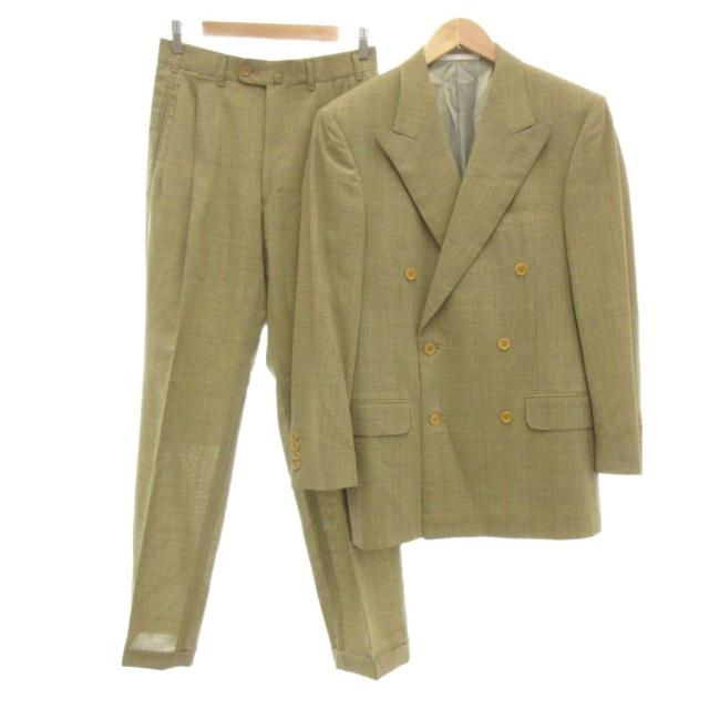 【中古】エルメネジルドゼニア Ermenegildo Zegna ダブルスーツ セットアップ ジャケット パンツ Super 100's