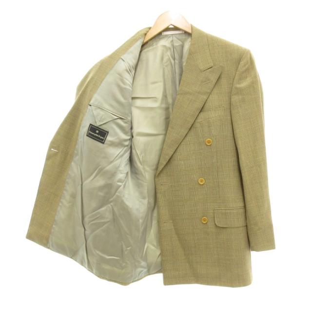 【中古】エルメネジルドゼニア Ermenegildo Zegna ダブルスーツ セットアップ ジャケット パンツ Super 100's_3