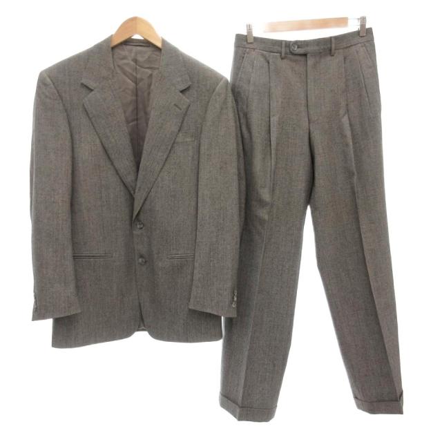 【中古】エルメネジルドゼニア Ermenegildo Zegna セットアップ スーツ テーラードジャケット パンツ 総裏地
