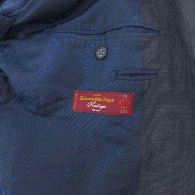 【中古】エルメネジルドゼニア Ermenegildo Zegna HERITAGE ウール ダブルスーツ セットアップ ジャケット パンツ_7