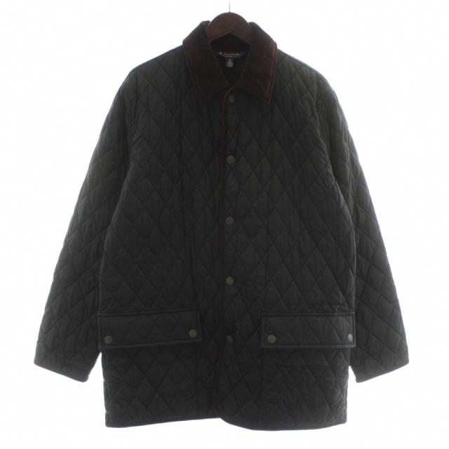 【中古】ブルックスブラザーズ BROOKS BROTHERS 中綿コート ブルゾン アウター キルティング ステンカラー M 黒