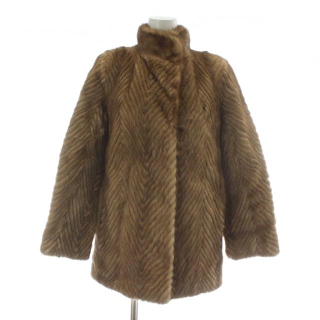 【中古】ジョセフィーヌ Josephine ファーコート アウター 毛皮 ミンク ミドル 5 茶色 ブラウン /XZ ■GY18