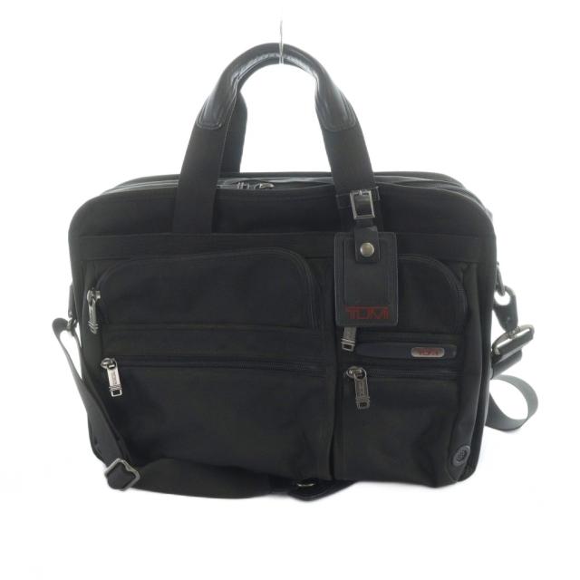 【中古】トゥミ TUMI 263141D4 ビジネスバッグ ショルダー 2WAY 書類カバン ブリーフケース ロゴ 黒 ブラック
