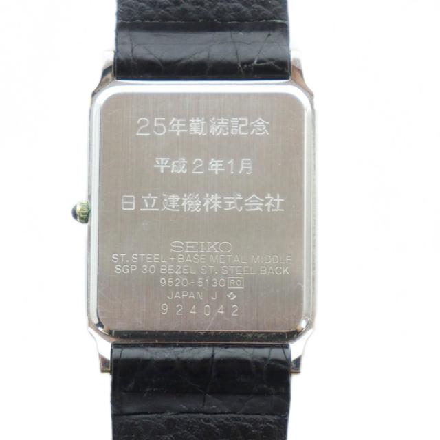 【中古】セイコー SEIKO Dolce ドルチェ 9520-5130 腕時計 クォーツ スクエア レザーベルト ゴールドカラー 金色_1