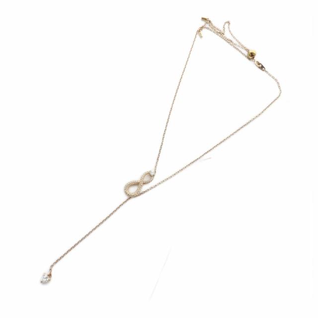 【中古】スワロフスキー SWAROVSKI ネックレス アクセサリー ペンダント ロゴ ラインストーン ゴールド色 ■GY18 4,640円