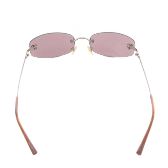 中古】シャネル CHANEL 眼鏡 サングラス カラーレンズ リムレス ツー