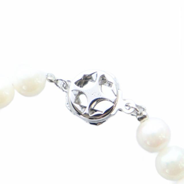 【中古】ノーブランド品 ネックレス アコヤ真珠 イヤリング セット アクセサリー 両耳用 パール 8mm Silver925 白_3