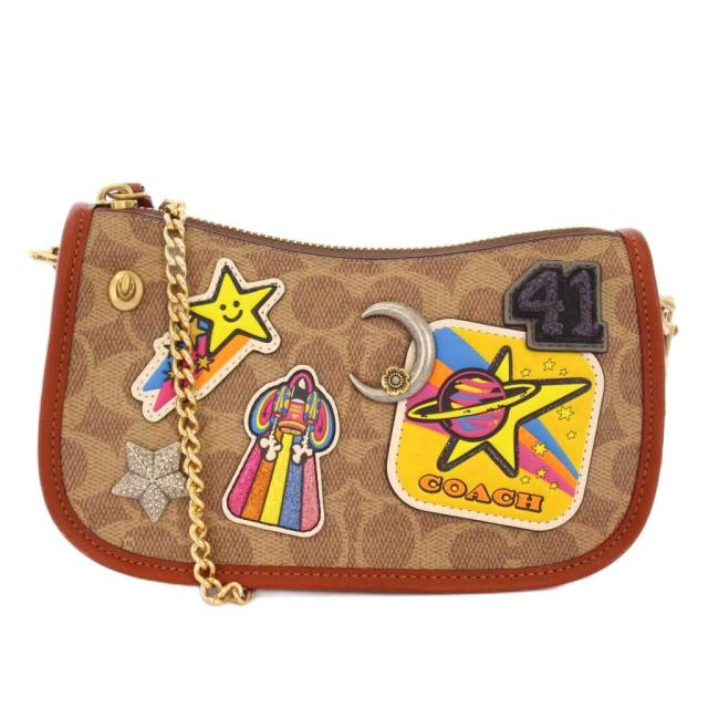 中古】COACH コズミック スウィンガー 20 ショルダーバッグ レザー