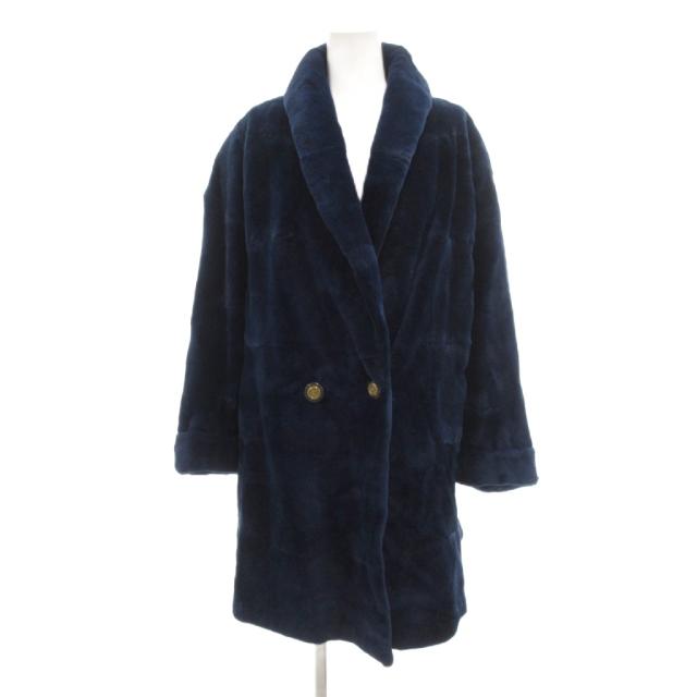 中古】EMBA エンバ 美品 ファーコート 毛皮 染毛 シェアード 中古】EMBA エンバ 美品 ファーコート 毛皮 染毛 シェアード