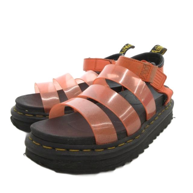 【中古】ドクターマーチン DR.MARTENS サンダル シューズ UK 4 黒 ブラック 厚底 ストラップ /FF ■GY18 レディース