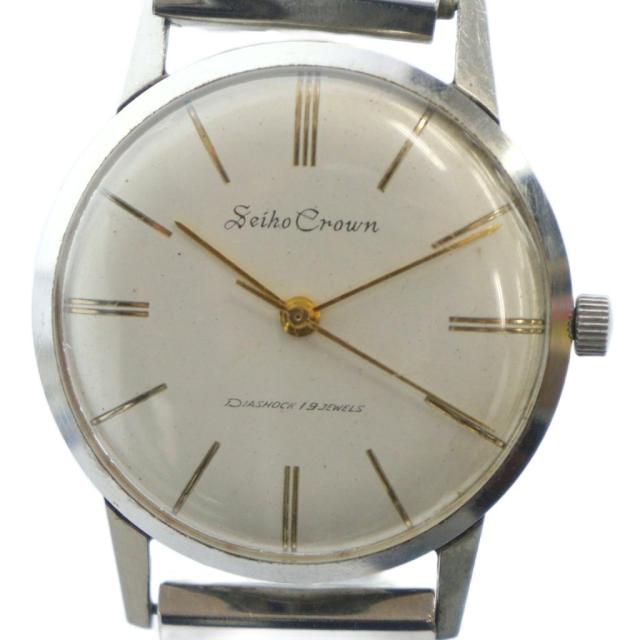 【中古】セイコー SEIKO CROWN DIASHOCK 19 JEWELS J14022 クラウン 腕時計 ヴィンテージ ウォッチ 手巻き 19石