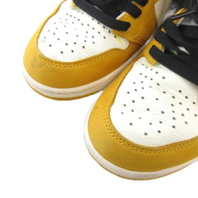 【中古】ナイキ NIKE AIR JORDAN 1 RETRO HIGH OG エアジョーダン スニーカー シューズ ハイカット 27.5 黄 DZ-5485