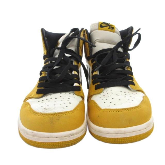 【中古】ナイキ NIKE AIR JORDAN 1 RETRO HIGH OG エアジョーダン スニーカー シューズ ハイカット 27.5 黄 DZ-5485
