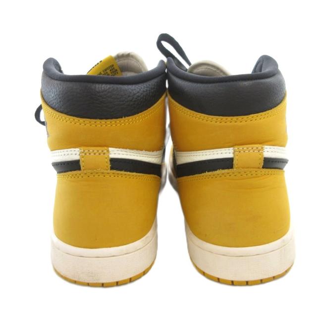 【中古】ナイキ NIKE AIR JORDAN 1 RETRO HIGH OG エアジョーダン スニーカー シューズ ハイカット 27.5 黄 DZ-5485