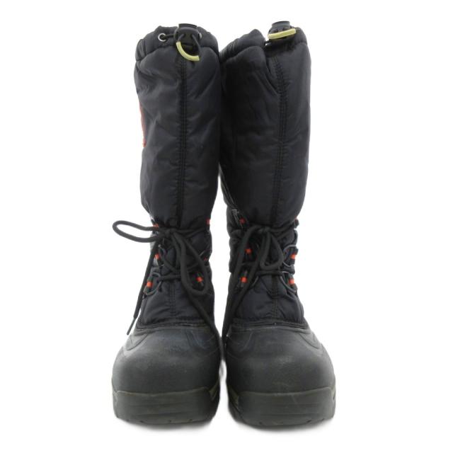 【中古】ソレル SOREL NL2134-010 スノーライオン XT ウィンターブーツ スノー ロゴ レースアップ 25cm 黒 ブラック_1