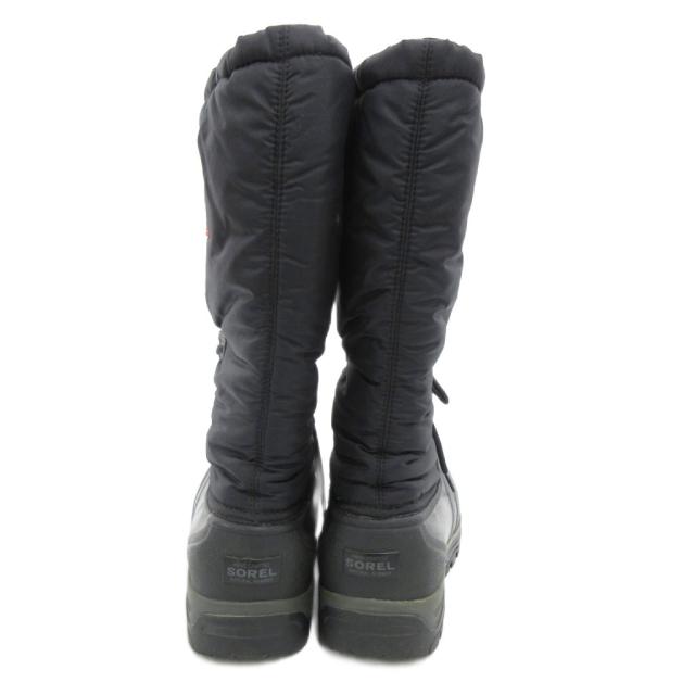 【中古】ソレル SOREL NL2134-010 スノーライオン XT ウィンターブーツ スノー ロゴ レースアップ 25cm 黒 ブラック_3